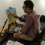 油絵の制作工程紹介