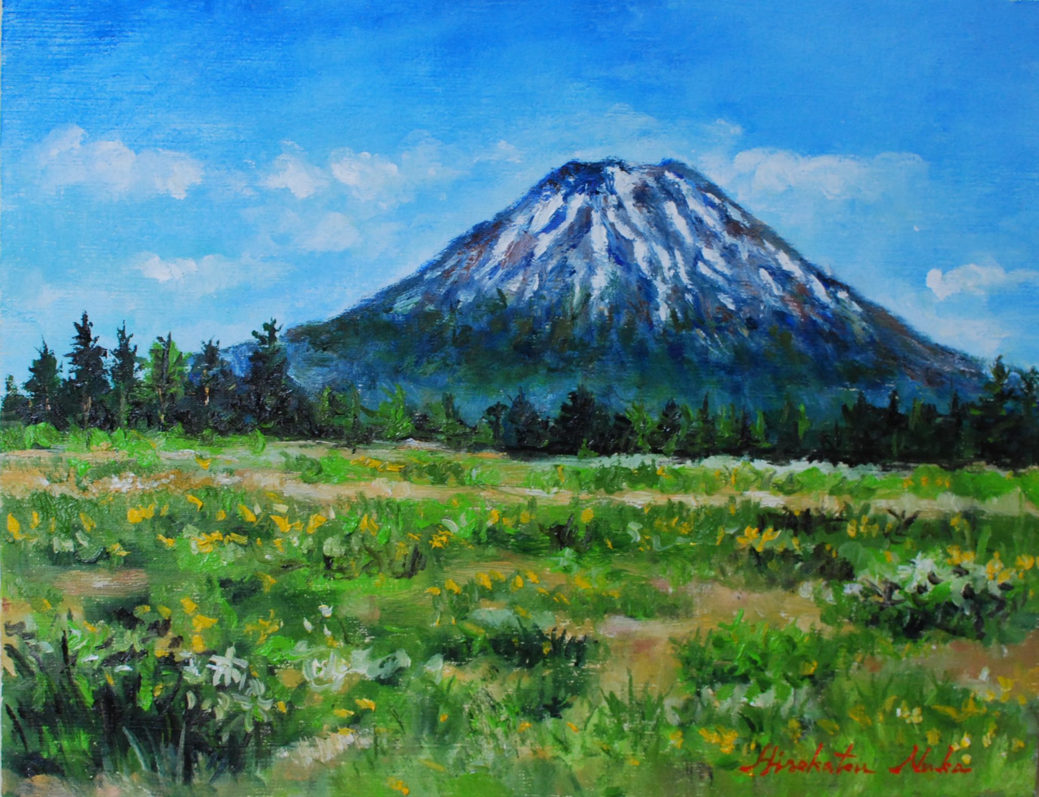 山川鎮鎬の油絵 絵画