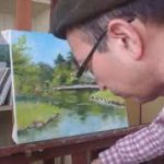 油絵の制作工程動画　