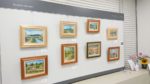 北陸銀行西岡支店での個展の準備しました