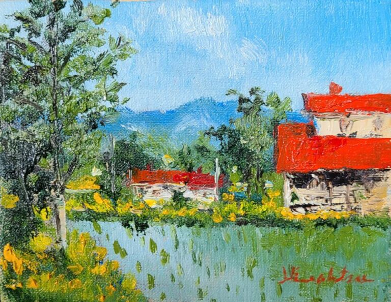 2021年8月　北陸銀行西岡支店　仲浩克油彩画展