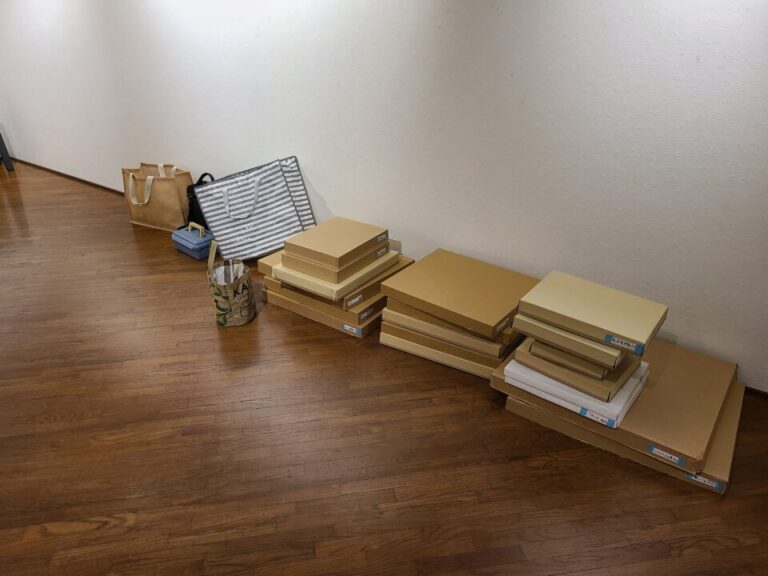 夕方に油絵搬入してきた