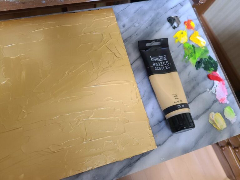 アクリル絵の具を油絵の下地にしてみた