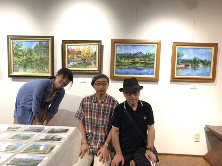 三人の画家展　in　オマージュ　2023　終了しました