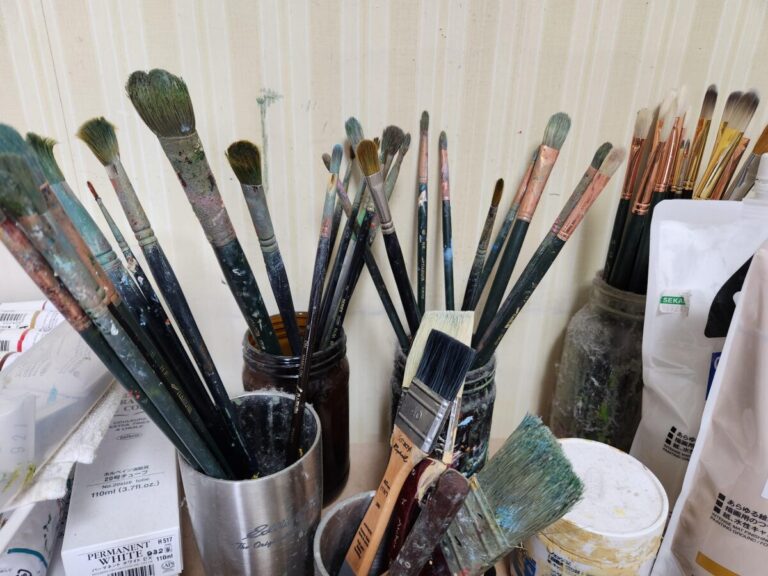 油絵の筆のこと