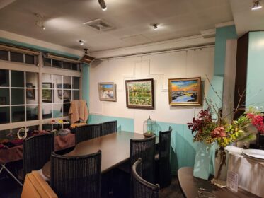 仲 浩克油彩画展　in十字館　2025年1月での様子