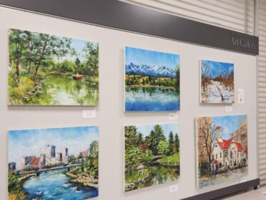 2025 仲 浩克油彩画展～in 北陸銀行 西岡支店 8月様子